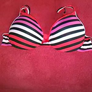 New Sexy L.e.i multi-colored bra, size 34C.