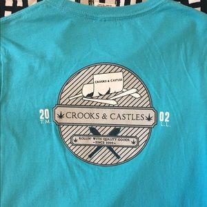 Crooks & Castles turquoise "duff set" t-shirt