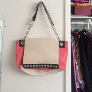 Pink chain purse