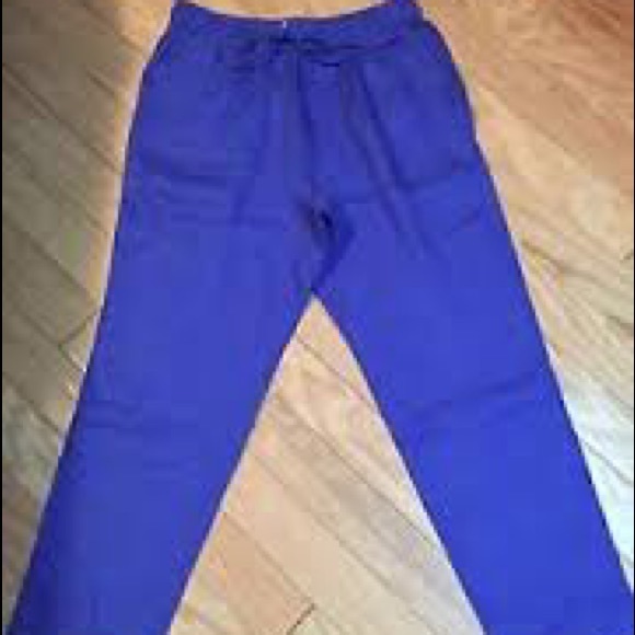 J-Crew linen capris-blue size 8