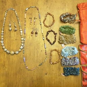 Stone Fashion Necklaces, Bracelets and Earrings