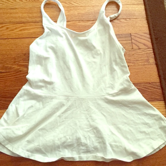 Express off white peplum top Size M