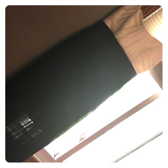 Strapless black and white dress. Never been worn