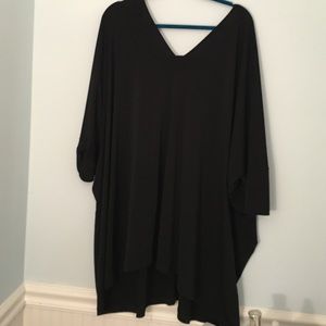 ASOS black tunic with back cutout