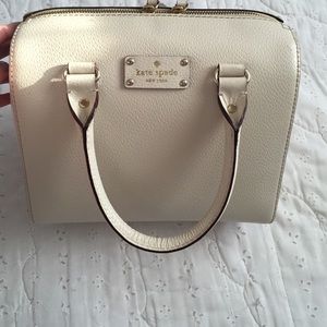 Cream Kate Spade satchel
