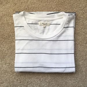 Madewell Crop Tee in Stripe Zone