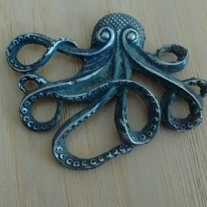 Solid Silver My Pet Octopus Pendant