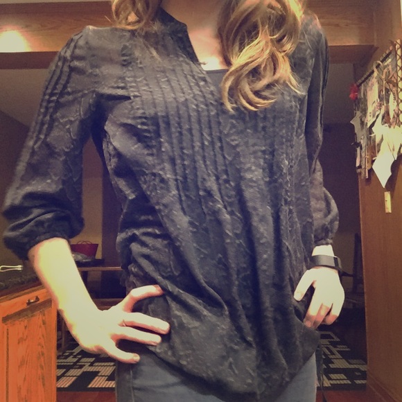 Calvin Klein sheer blouse