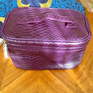 Plum Python Nordstrom Train Case-Samples Included!
