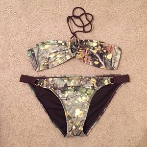 Camo and Gold Bikini