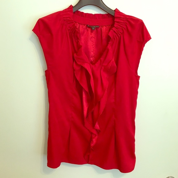 Vibrant red Express blouse!