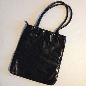 Forever 21 Bags - Forever21 Silver Studded Patent Leather Tote Forever 21 Bags - Forever21 Silver Studded Patent Leather Tote