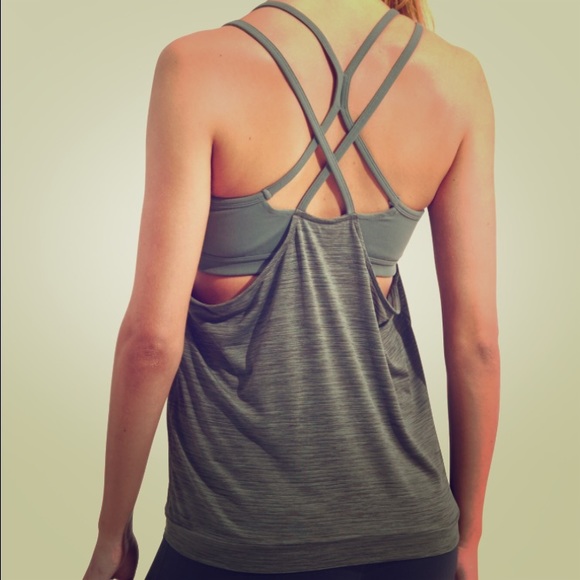 Blue athletica sports top new size M