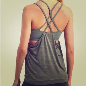 Blue athletica sports top new size M