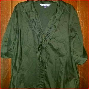 Black button down shirt