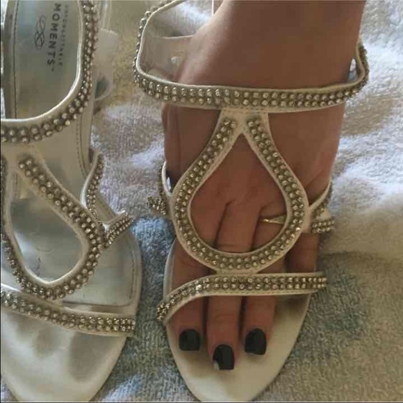 Stiletto sparkly glitter heels
