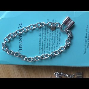 Tiffany & Co. 9inch bracelet with lock tag