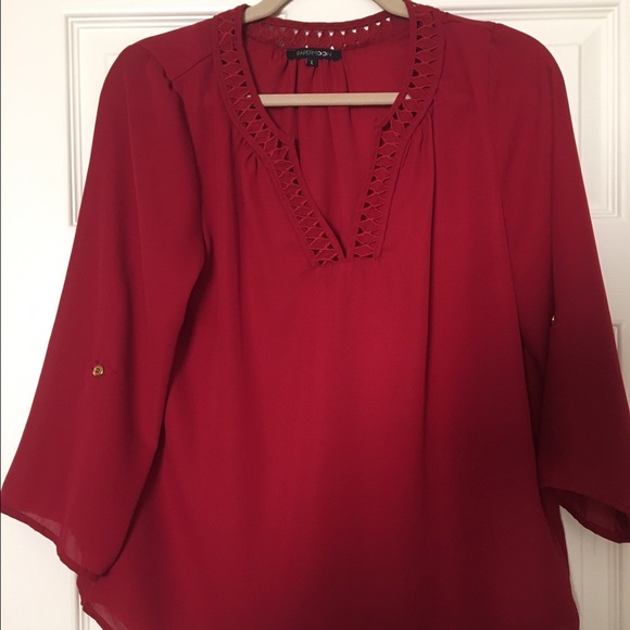 Red blouse size large