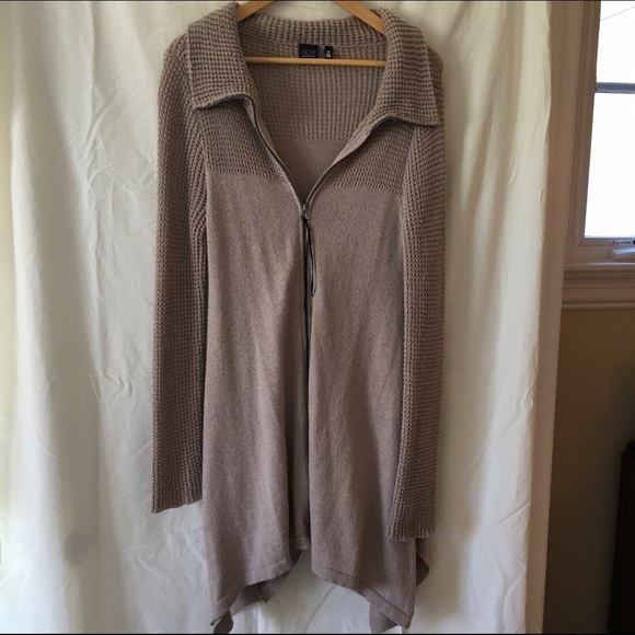 Grey zip-up Sweater - Picture 1 of 4