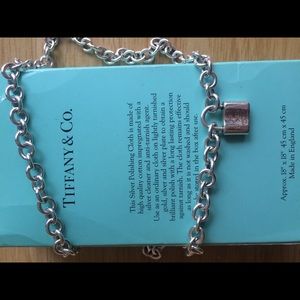 Tiffany & Co. 1837 padlock Necklace 21.5 inches