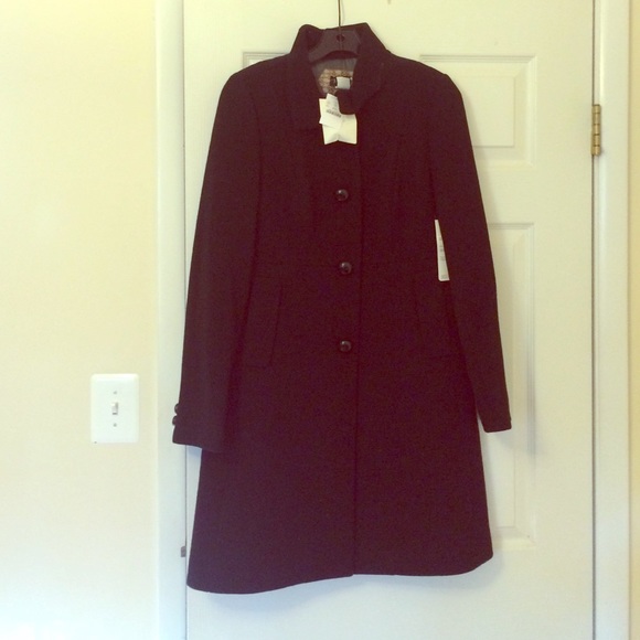 J. Crew Long Black winter coat with Thinsulate