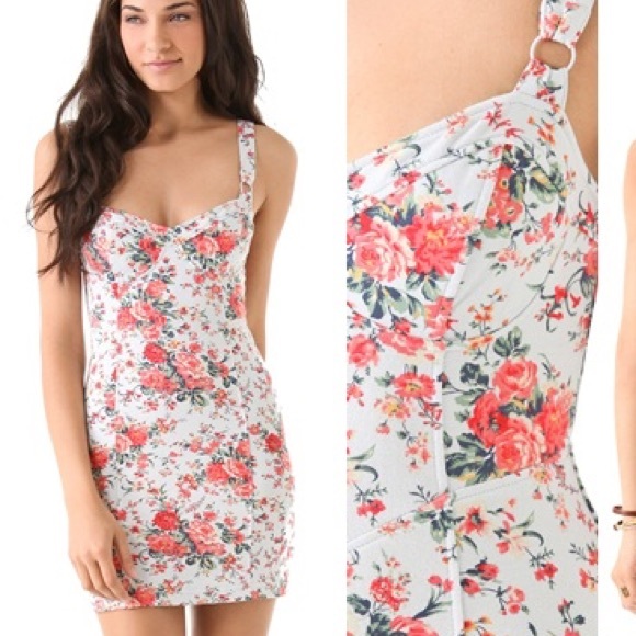 free people floral bodycon dress