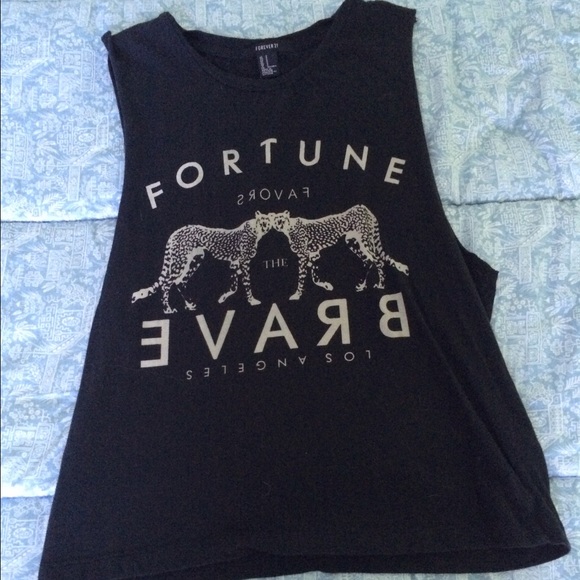 Black graphic muscle tee