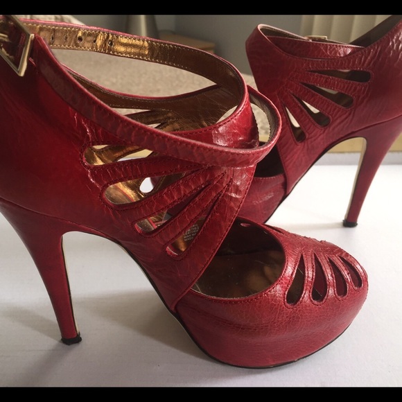 New Jessica Simpson dark red high heels