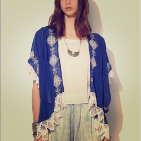 Beautiful blue shawl from urban outfitters