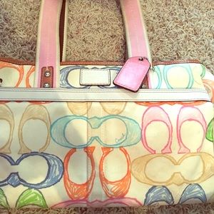 Multi color Coach purse