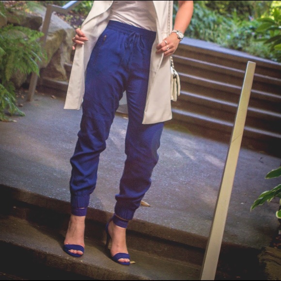 Banana Republic Pants - Banana Republic Cobalt Blue Jogger Pants Banana Republic Pants - Banana Republic Cobalt Blue Jogger Pants