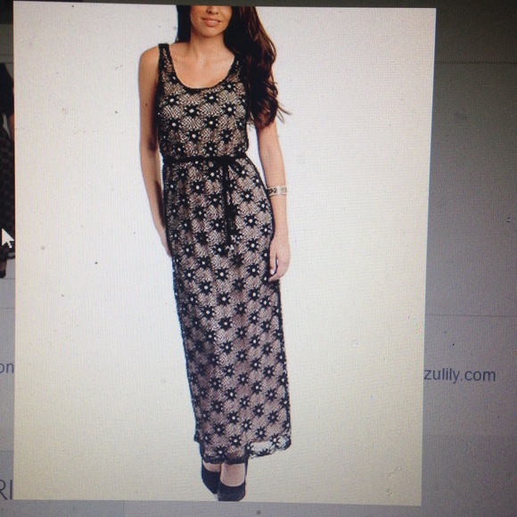 Lace overlay maxi dress - Picture 3 of 3