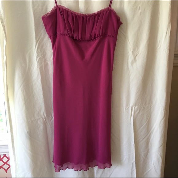 Magenta Spaghetti Strap Dress - Picture 1 of 2