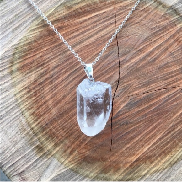 Raw Amethyst, Citrine, OR Quartz Crystal Necklace - Picture 3 of 4