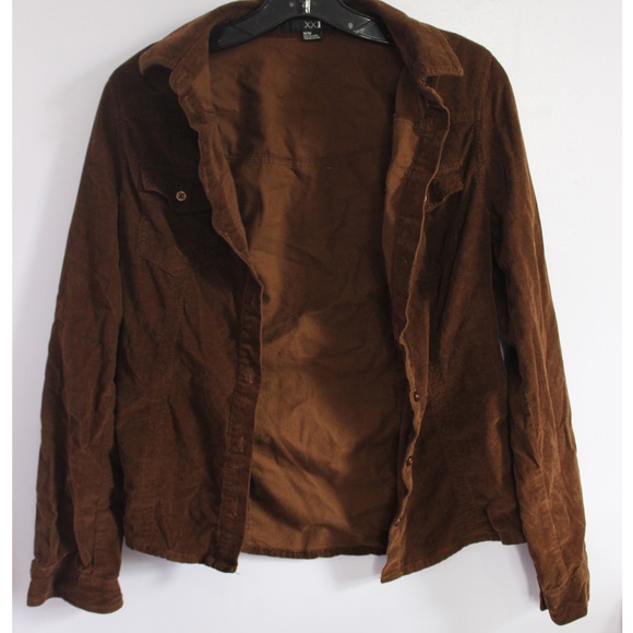 Brown Corduroy Button Down - Picture 2 of 2