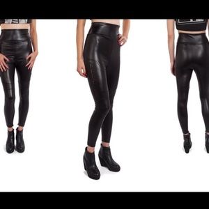 Beta Brand leather leggings