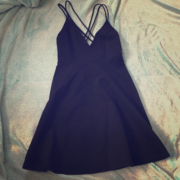 Beautiful black dress size M, low back, stretchy