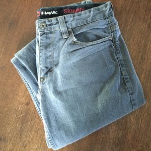 Mens Tony Hawk grey skinny jean lightly worn