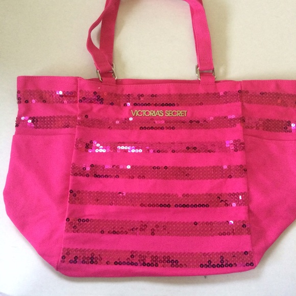 VICTORIA'S SECRET SEQUIN TOTE BAG