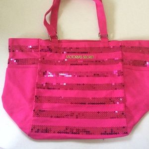 VICTORIA'S SECRET SEQUIN TOTE BAG