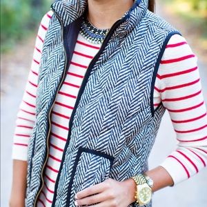 NEW J. Crew Herringbone Vest