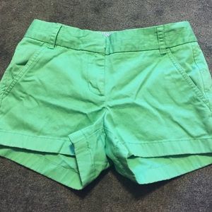 Green Jcrew shorts