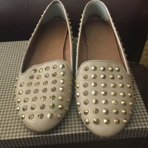Aldo studded neutral colored  flats