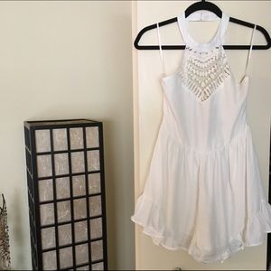 White crochet neck romper! Australia fashion M/ 8