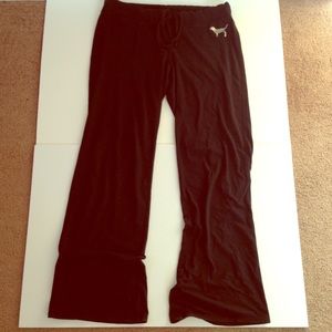 Victorias Secret PINK Black Sleep Pants