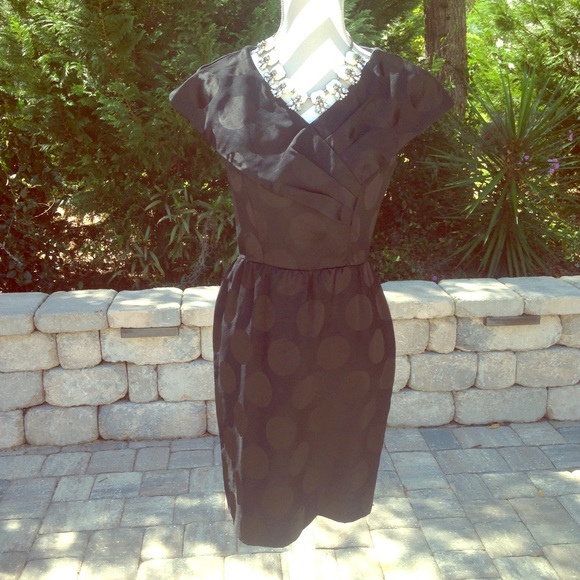 Liz Claiborne Polka Dot Cocktail Dress - Picture 1 of 4