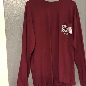 Long Sleeve "Pink Nation" tshirt