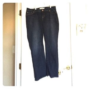 Torrid size14 relaxed boot cut jeans. Dark wash.