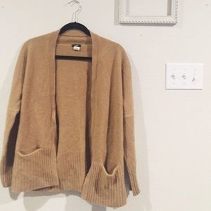 Camel Cashmere J.Crew Cardigan