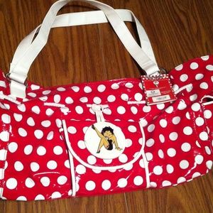 Betty Boop polka dot tote